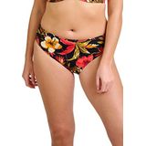 Sans Complex - Dameszwembroek - Zwart - Bloemenpatroon - Comfortabele Stof