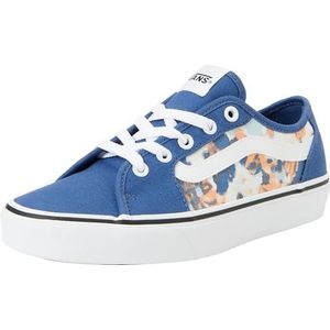 Vans Filmore Decon Sneakers voor dames, Waterkleur Bloemen Blauw, 36.5 EU