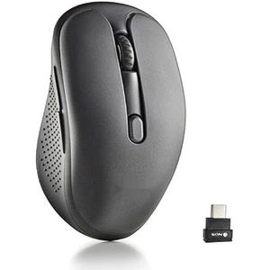 Oplaadbare multimode lasermuis met ergonomisch design en draadloze connectiviteit, ideaal voor werk en gaming.