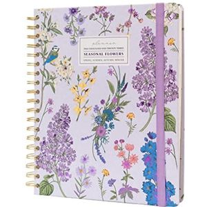 XL Agenda 2023 Seasonal Flowers - Weekagenda 17 Maanden 2023 - Weekplanner 23- Weekkalender - Afspraakplanner