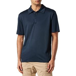 MEETYOO Tactisch poloshirt voor heren, outdoor, korte mouwen, sneldrogend, ademend, sportshirts voor tactisch wandelen, marineblauw, L