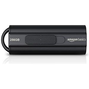 Amazon Basics USB-stick, 256 gb, USB 3.1, leessnelheid tot 130 MB/s, zwart