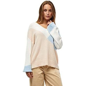 Peppercorn Dames Dinea V-hals pullover sweater, Cloud Dancer PR, XS
