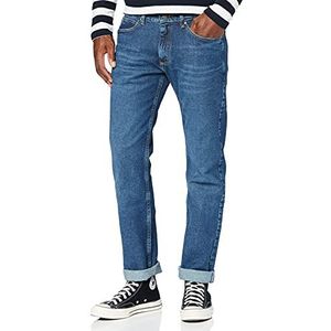 Lee Legendarische slanke jeans voor heren, donker gedragen, 31W x 32L