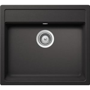 SCHOCK | Keukengootsteen Nemo 1 wastafel, materiaal Cristalite®, zwart, 570 x 510 mm
