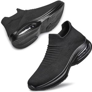 DOUSSPRT Dames 023 sneakers, Allblack, 39 EU, zwart, 39 EU