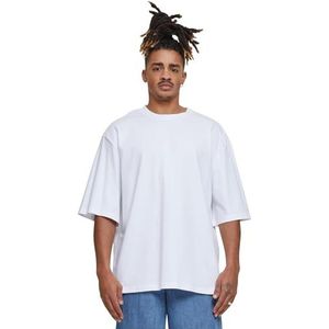 Build Your Brand Heren T-shirt Oversized Sleeve Tee Wit L, wit, L
