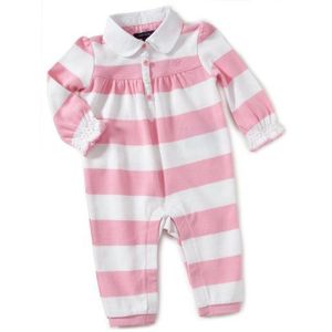 Tommy Hilfiger RUGBY BABY STRIPE COVERALL L/S_EZ50240286 Babykleding, uniseks