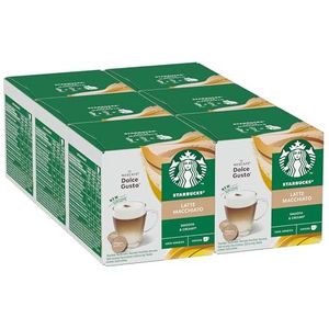 STARBUCKS Latte Macchiato by Nescafé Dolce Gusto Koffiecapsules 6 x 12 (72 Capsules, 36 Koffiekopjes)
