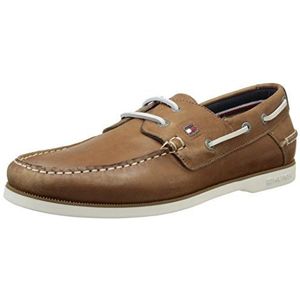 Tommy Hilfiger Knot 1a 1 bootschoenen voor heren, Bruin 929, 45 EU