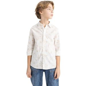 DeFacto jongens shirt, off-white, 7-8 Jaar