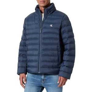 Calvin Klein - Gewatteerde Jas - Ink - Met Capuchon in de Kraag