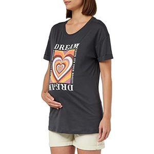 Supermom Tee Flippin T-shirt met korte mouwen voor dames, Antraciet - P652, 34