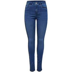 ONLY OnlRoyal hw Skinny Jeans voor dames, skinny fit, blauw (medium blue denim), 32