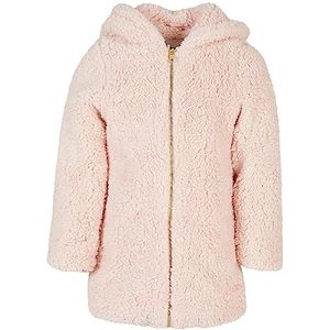 Urban Classics Girls Sherpa jas voor meisjes, Roze, 134-140