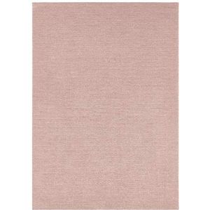 Mint Rugs Supersoft laagpolig tapijt, modern, wollig, zacht, eenkleurig, voor woonkamer, keuken, hal of slaapkamer, oudroze, 80 x 150 cm, polyester