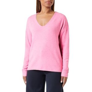 ONLY Dames ONLRICA Life L/S V-hals PULLO KNT NOOS trui, azalea roze/Detail:Melange, S, Azalea Pink/Detail:melange, S