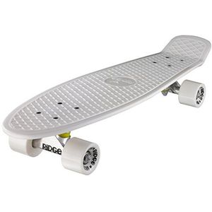 Ridge Skateboard Big Brother Nikkel 69 cm Mini Cruiser, wit/wit