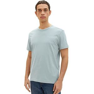 TOM TAILOR Uomini T-shirt 1035541, 28129 - Light Ice Blue, XL