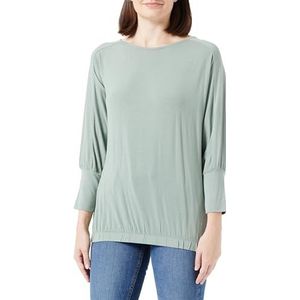 s.Oliver T-shirt voor dames, 3/4 mouw, groen, 46, groen, 46