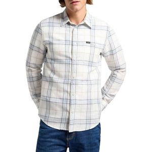 LEE - SURE - Overhemd - Shy Blue - Geweven - 65% Linnen 35% Katoen