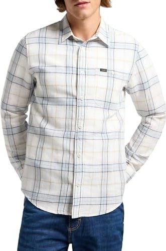 LEE - SURE - Overhemd - Shy Blue - Geweven - 65% Linnen 35% Katoen