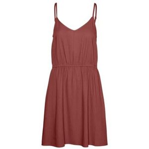 Zomerjurk - VMMYMILO - Effen - V-hals - Mouwloos - Kort/mini - Getailleerd