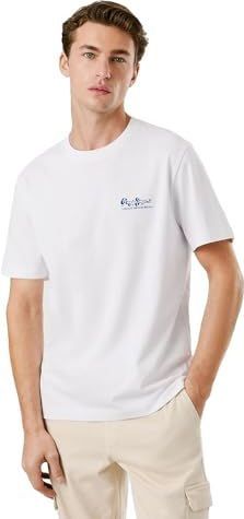 Pepe Jeans - PM5010086 - T-shirt - Blauw - Katoen - Korte Mouwen
