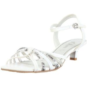 s.Oliver Casual sandalen voor dames, Wit Weiss Wit 100, 36 EU