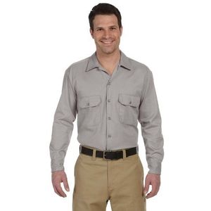 Dickies Heren lange mouwen werk Regular Fit Casual Shirt - grijs - L