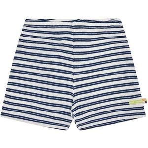loud + proud Uniseks kinderring met linnen, van biologisch katoen, GOTS-gecertificeerd, casual shorts, ultra marine, 74-80