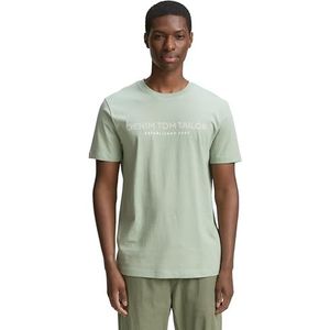 TOM TAILOR Denim T-shirt voor heren, 38908 - Ice Mint Green, M