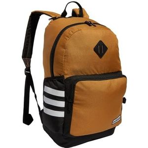 adidas Klassieke rugzak 3S 4 rugzak unisex (1 stuk), Mesa bruin/zwart/wit, Eén maat