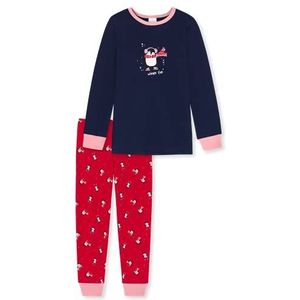 Schiesser Meisjespyjama lang – eenhoorn, sterren, stippen, bosmotieven en heksen – organisch katoenen pyjamaset, meerkleurig 5, 92 cm