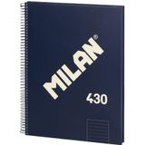 MILAN® A4 hardcover, gelinieerd papier, 80 vellen, serie 1918, blauw