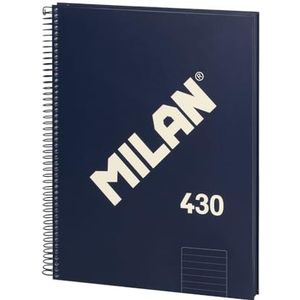 MILAN® A4 hardcover, gelinieerd papier, 80 vellen, serie 1918, blauw