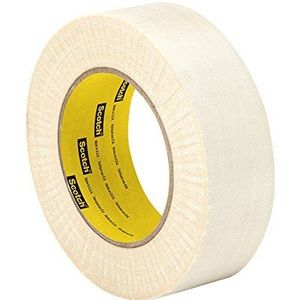 TapeCase 28 acetaat plakband, 2,9 x 2,9 m, 20,3 cm dik, 182,9 cm lang, 4,3 cm breed, wit