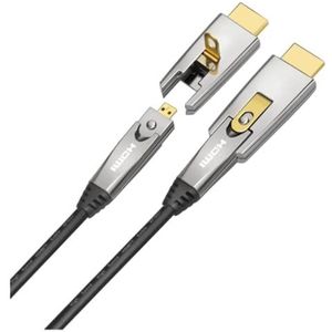 Dimelec HDMI-aansluiting, stekker, optisch, V2.0, HDMI, 50 m, lengte