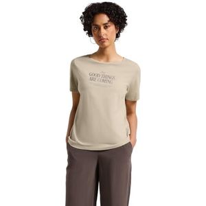 Street One - Dames Shirt - Beige - Gewassen Look