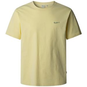 Pepe Jeans - Connor - T-shirt - Geel - Katoen