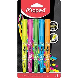 Maped Fluo'Peps Connect markeerstiften (verschillende kleuren) (Pak van 5)