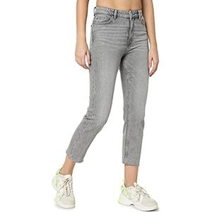 ONLY Vrouwelijke straight-fit ONLEmily Life HW Straight Fit Jeans, Grey denim, 32W x 30L