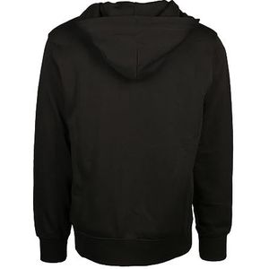 GANT REG Shield Full Zip Hoodie voor heren, zwart, standaard, zwart, XL