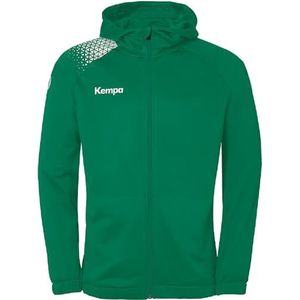 Kempa Handbal Emotion 27 jack met capuchon, sportjack voor heren en jongens, met gevoerde capuchon, fleece aan de binnenkant, met zakken met ritssluiting
