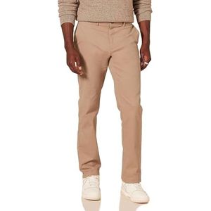 Amazon Essentials Heren Slim-Fit Casual Stretch Khaki Broek, Donker Khaki Bruin, 30W/34L