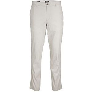 JACK & JONES PLUS Jpstol JJDAVE Linen Dek PS Chinobroek voor heren, Wrought Iron, 44/32, Wrought Iron, 44W x 32L