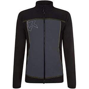 Rock Experience REMJ10811 Hunter Soft Shell Jacket Heren 0208 CAVIAR+1323 EBONY +2286 EVENING PRIMROSE XL