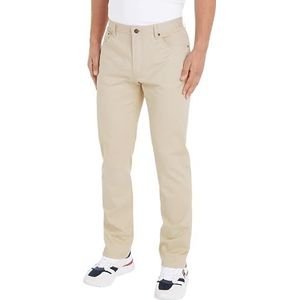 Tommy Hilfiger Heren Denton Cotton Straight Fit Chino's, Beige (Klassiek Beige), 28W x 28L