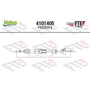 Valeo 4101405 - kabel, koppelingsbediening