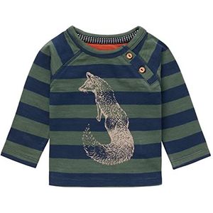 Noppies Baby Baby Jongens Tee Joppe T-shirt met lange mouwen, gestreept, Black Iris - P554, 80 cm